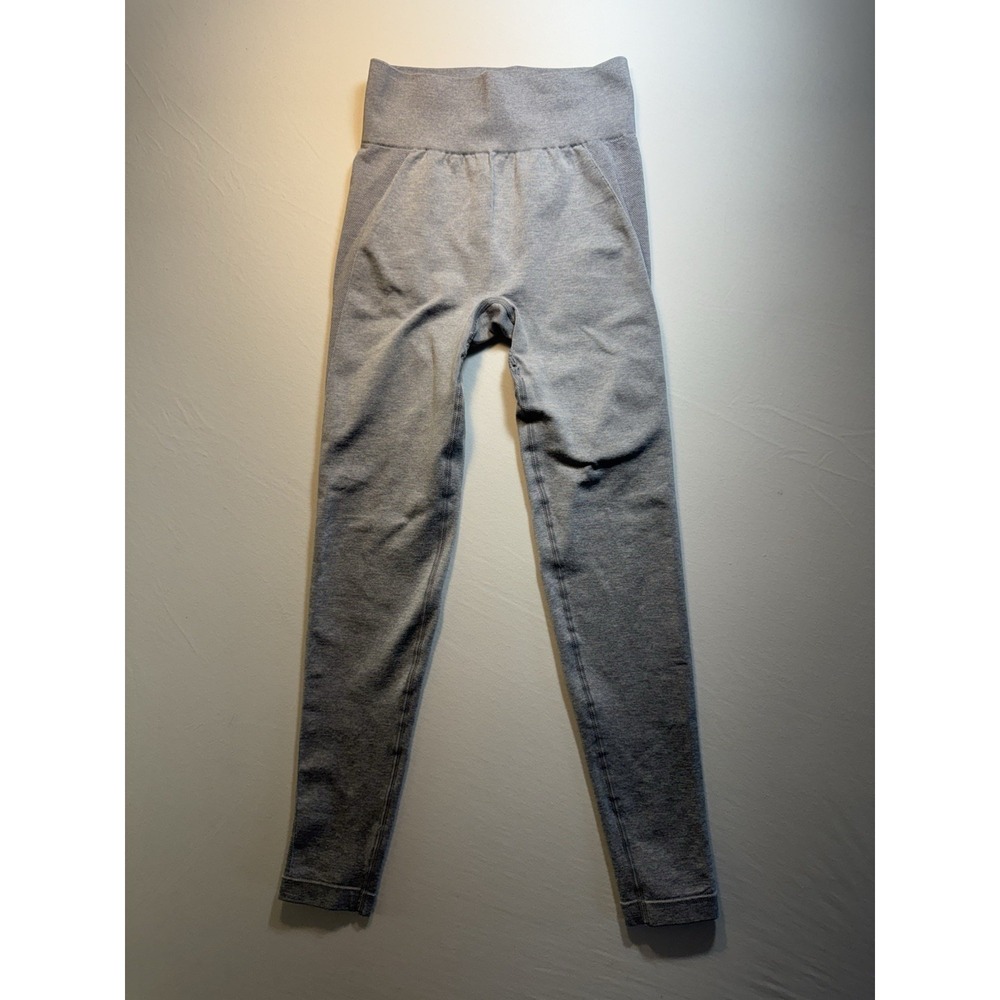 Gymshark Flex High Waisted Seamless Leggings, Charcoal Gray Marl, Size XS